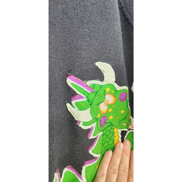 Vintage DIY Custom Dragon Crewneck Sweatshirt Size X-Large - Picture 8 of 10
